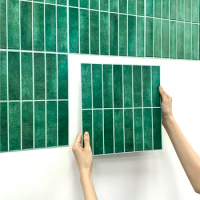 1/10pcsDecorative 3D Tile Sticker Self-adhesive 3D Wall Panel Peel and Stick Tile Backsplash Kitchen Waterproof Wall Sticker