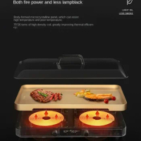 IH double stove household multi-functional cooking pot barbecue barbecue hot pot electric grill pan chafing dishpanela eletrica