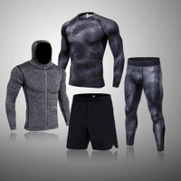 Gym Fitness Men's Tracksuits Rashguard Compression Sport Suits Quick Dry Running Sets Men Clothes Joggers Training Sportswear