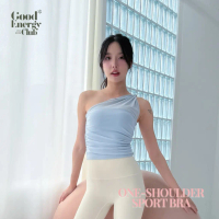 GOOD ENERGY CLUB - ONE SHOULDER SPORT BRA[0202] สปอร์ตบรา ดีเทลปาดไหล่ (8A-8D)