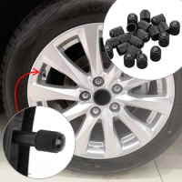 Black Car Wheel Styling Dust Prevention 20Pcs/Lot Tyre Air Valve Caps Bike Bicycle Motorbike Tire Tubes Airtight