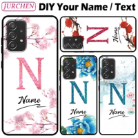 Silicone DIY Custom Text Name Case For VIVO Y20 Y30 Y50 Y90 Y76 Y76S Y52 Y72 Y53 iQOO Z5 U5 5G Flower Photo Matte TPU Back Cover