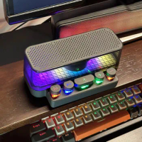 Black Colorful Mini Keyboard Equipped Speaker Faster Bluetooth Connection Unique Faster Stable