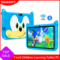 7 Inch Kids Tablet Android PC Tablets For Children Study Education Bluetooth WiFi Type C With Cute Protective Case Kid Gift Tab