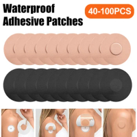 40-100pc Freestyle Libre Sensor Covers Waterproof Adhesive Patches Anti Slip Breathable Overpatch Tape Flesh Flexible for Climb