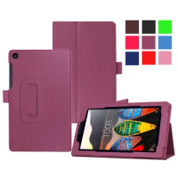 Good Quality Litchi Stand PU Leather Case For Lenovo Tab 3 7 Essential 710F/I Protective Cover (50PCS/Lot)