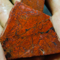 Bahan batu akik badar besi merah original super