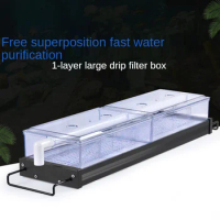 Large Fish Tank Filter Drawer Type Big Box Drip Box Aquarium Thickened Upper Filter Fish Tank Filter Aquarium Filter Equipment