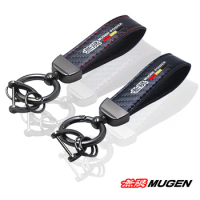 for Honda mugen power Accord Civic vezel Crv City Jazz Hrv car Key chain Rings carbon fiber keychain Car Accessories