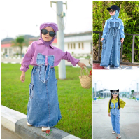 Setelan kemeja kupu-kupu+celana dan Rok cargo usia 2-12tahun Parsel boho xl