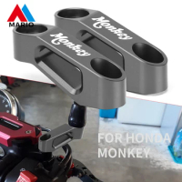 High Quality For Honda MONKEY125 MONKEY 125 monkey125 CNC Aluminum Rearview Mirror Extender Adaptor Motorcycle Accessories