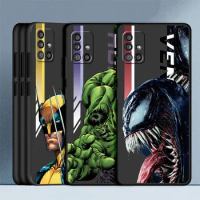 Venom Hulk Wolverine Marvel Phone Case For Samsung Galaxy A22 5G A32 A33 A14 A12 A52 4G A23 A72 A11 A13 A50 A24 silicona cove