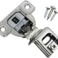 10 Pack 106 Degree Silentia 1-3/8" Overlay Screw On Soft Close Cabinet Hinge with 2 Cam Adjustment CUP3CD9