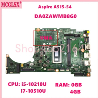 DAZAWMB18B0 With i5-10210U 4GB-RAM Notebook Mainboard For Acer Aspire A515-54 A515-54G Laptop Motherboard Tested OK