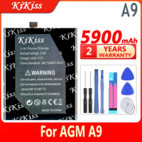 KiKiss Replacement Rechargeable Battery for AGM A9, 5900mAh