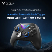 New Flydigi VADER3/VADER 3 Pro Game Handle Force Feedback Six-Axis RGB Customize Gaming Controller Multi-Support PC/NS/Mobile/TV