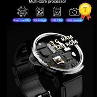 2020 Best Selling round Smart Watch 3G Android Mobile Phone Wifi 4G LTE Internet Wristwatch Download APP Big Memory Men Women
