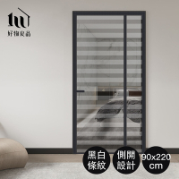 【好物良品】新一代防燙防撕破防蚊蟲玻璃纖維紗網門簾(網紗防蚊門簾 磁鐵吸合門簾 升級側開款)