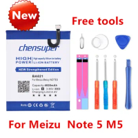 BA621 4800mAh Battery For Meizu Meilan Note 5 M5 Note5 Replacement Phone Batteries+Gift tools +stickers