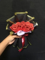 BUKET BUNGA 2 TANGKAI SATIN MAWAR PREMIUM - 2 TANGKAI MAWAR SATIN - BUKET SATIN MINI 2 TANGKAI Glitt