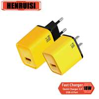 18W USB Charger Quick Charge 3.0 Fast Charging Travel Wall Charger สำหรับ Xiaomi  Samsung Huawei Oneplus ศัพท์มือถือ Adapter