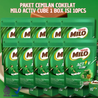 MILO Activ Cube 10pcs 67.5gr Snack Halal Nikmat / MILO CUBE Isi 25 Blok @ 2.7g x 10Bag / MILO ACTIV 