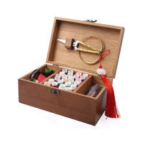 【拉勾百貨】復古松木針線盒 28色(縫紉工具 針線盒 針線包)