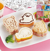 大賀屋 日本製 吐司模型 卡通動物 熊 松鼠 鯨魚 海豹 三明治壓模 食物壓模 飯模 麵包 餅乾模型 J00053652