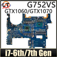 Notebook Mainboard For ASUS ROG G752VS G752VM G752VSK Laptop Motherboard i7-6th/7th Gen CPU GTX1060/6G GTX1070/8G DDR4