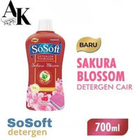 SoSoft Detergen/Deterjen Cair SAKURA BLOSSOM Botol 700ml