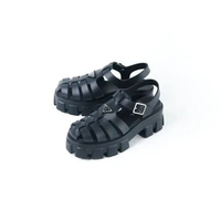 Sepatu PRADA FOAM RUBBER BLACK SNEAKER 100% ORIGINAL 37