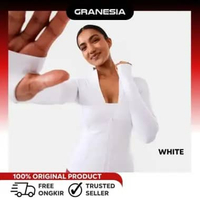 (GRANESIA) Jaket Olahraga Slim Fit Anko Active Womens Long Sleeve Ultrasoft Jacket|Jaket lari Muslim