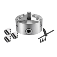 1 Set Lathe Chuck K11 3 Jaws Manual Self-Centering Reversible Lathe Chuck For Grinding Milling Drilling Machine