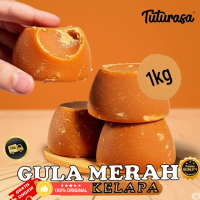 Gula Kelapa Merah Cetak Bulat Asli 1kg Pemanis Tradisional Sehat Best Seller COD Gratis Ongkir 100% 