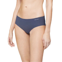 【Calvin Klein 凱文克萊】CK 女內褲 無痕內褲 靛藍 三角褲(舒適 輕薄 透氣)