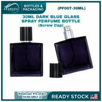 ARAMADA PF007🔥30ML / 50ML PERFUME BOTTLE GLASS SPRAY DARK BLUE BLACK BOTOL PERFUME