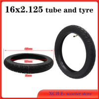 16x2.125 Tire for Electric Bicycle Motorcycle E-bike 16 Inch Inner Outer Tube Explosion Proof Wear Resistant Tyre
