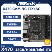 X470 Mini-ITX Motherboard ASROCK X470 Gaming-ITX/ac Socket AM4DDR4 32GB USB3.1 PCI-E 3.0 M.2 support AMD Ryzen Ryzen 5 1600