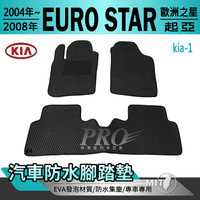 2004~2008年 EURO STAR 歐洲之星 起亞 KIA 汽車防水腳踏墊地墊海馬蜂巢蜂窩卡固全包圍