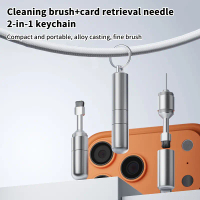 2 trong 1 Sim Thẻ loại bỏ công vụ Eject Pin Earbuds là thành công vụ kim loại ở Cleaner Pen Kit Đối 