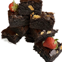 Fudgy brownies coklat lumer