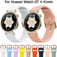 New 18mm Silicone Watch Band Bracelet For Huawei Watch GT 4 41mm Smartwatch Strap for Huawei GT4 41mm Men Women Watchband Correa