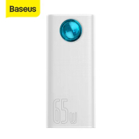 Baseus 65W power bank 30000mAh PD fast charging FCP SCP power bank portable charger, suitable for Apple laptops and tablets