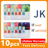 10Pcs JK Incell LCD Display For iPhone 11 X XS XR 12 Touch Screen Assembly Replacement For iPhone 12 Pro Max 13 14 Soft OLED