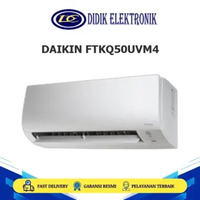 AC DAIKIN FTKQ50UVM4 Flash Inverter 2 PK R32 Mode Econo Putih Low Watt FTKQ50UV