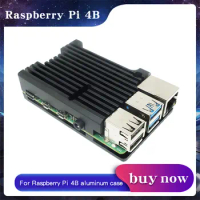 Raspberry Pi Aluminum Case Passive Cooling Allory for Raspberry Pi 4 Metal Box Enclosure for Raspber