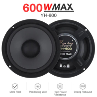 1Piece 6.5 Inch Car Speakers 600W HiFi Coaxial Subwoofer Car Audio Auto Speaker Car Horn Speakers for Car Automotive Speaker