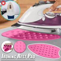 Iron Pad Portable Silicone Iron Rest Pad Placemat for Ironing Board Heat Resistant Iron Mat Dotted Table Mat Table Decoration