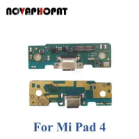 Novaphopat For Xiaomi Mi Pad 4 USB Dock Charging Port Plug Charger Flex Cable With Microphone MIC Board