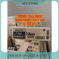 PROMO 1 DUS - RINSO MODEL BARU 104 pcs - RINSO CAIR KEMASAN ECERAN 500
